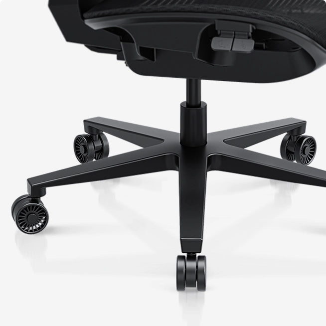 andaseat x-air mesh chair with robust metal wheelbase