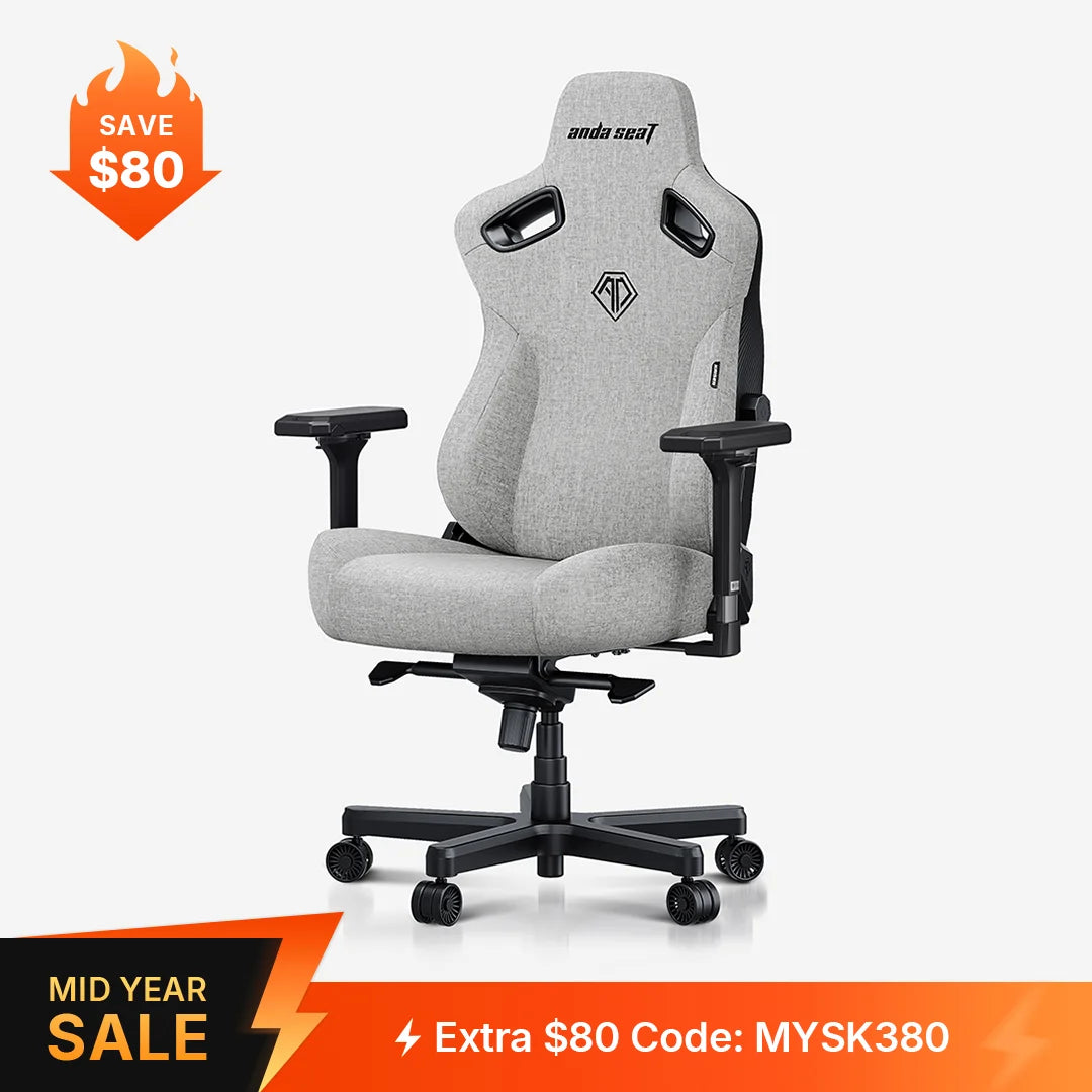 AndaSeat Ash Gray Kaiser 3 Series Ergonomic Gaming Chair