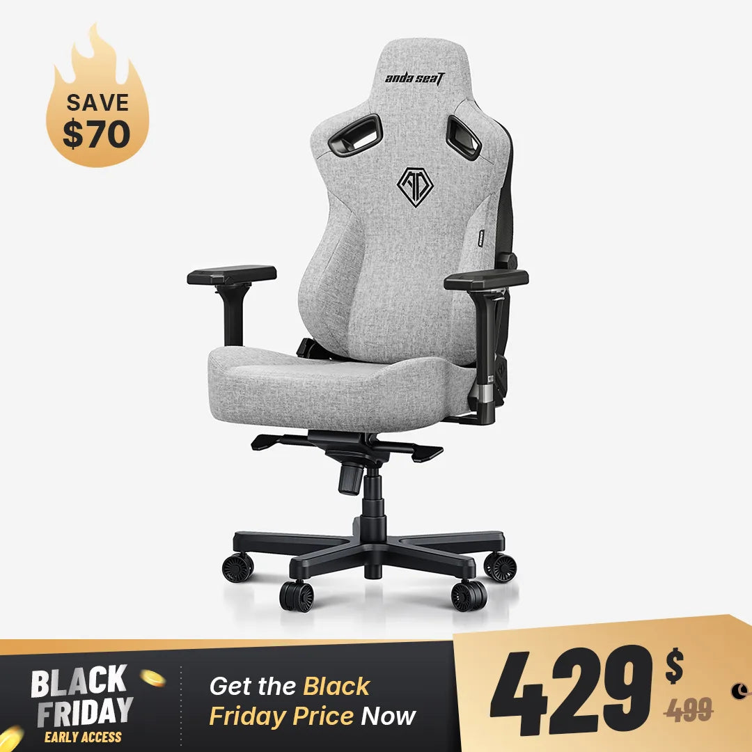 AndaSeat Ash Gray Kaiser 3 Series Premium Gaming Chair