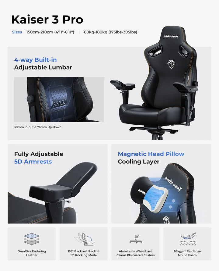 In-Stock AndaSeat Kaiser Gaming Chairs – Kaiser 3 and Kaiser 4