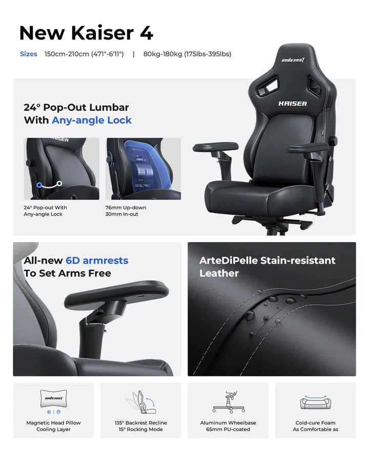 In-Stock AndaSeat Kaiser Gaming Chairs – Kaiser 3 and Kaiser 4