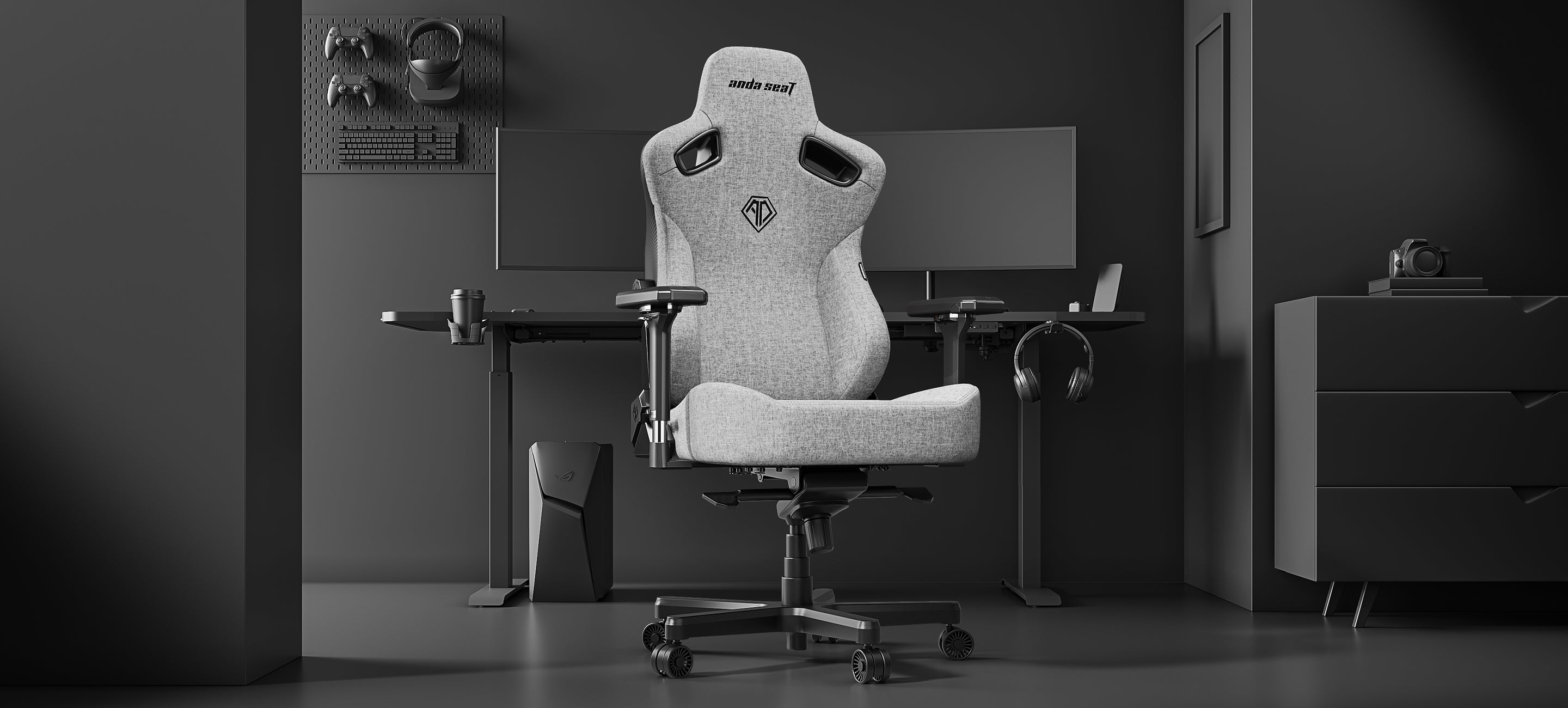 andaseat kaiser 3 ash gray gaming chair