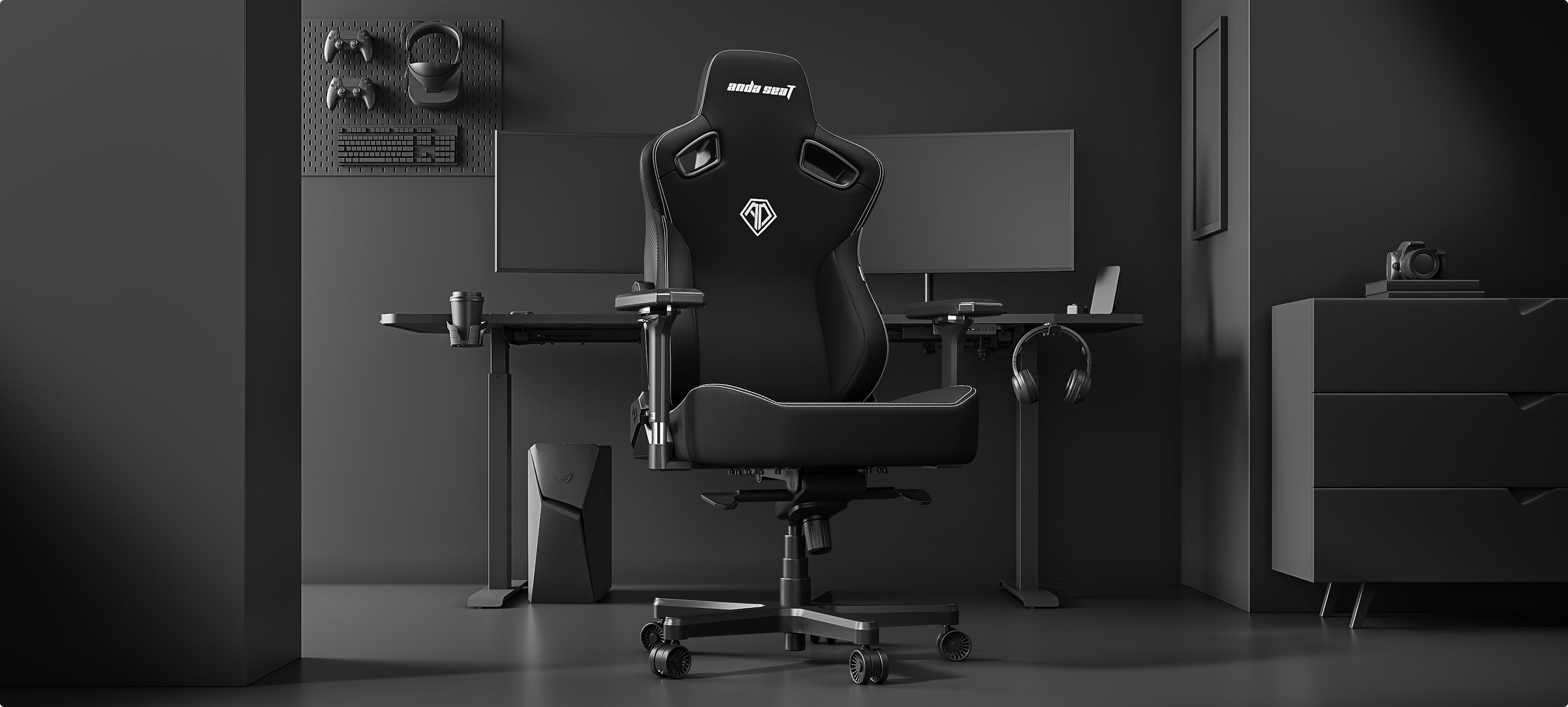 andaseat kaiser 3 carbon black gaming chair