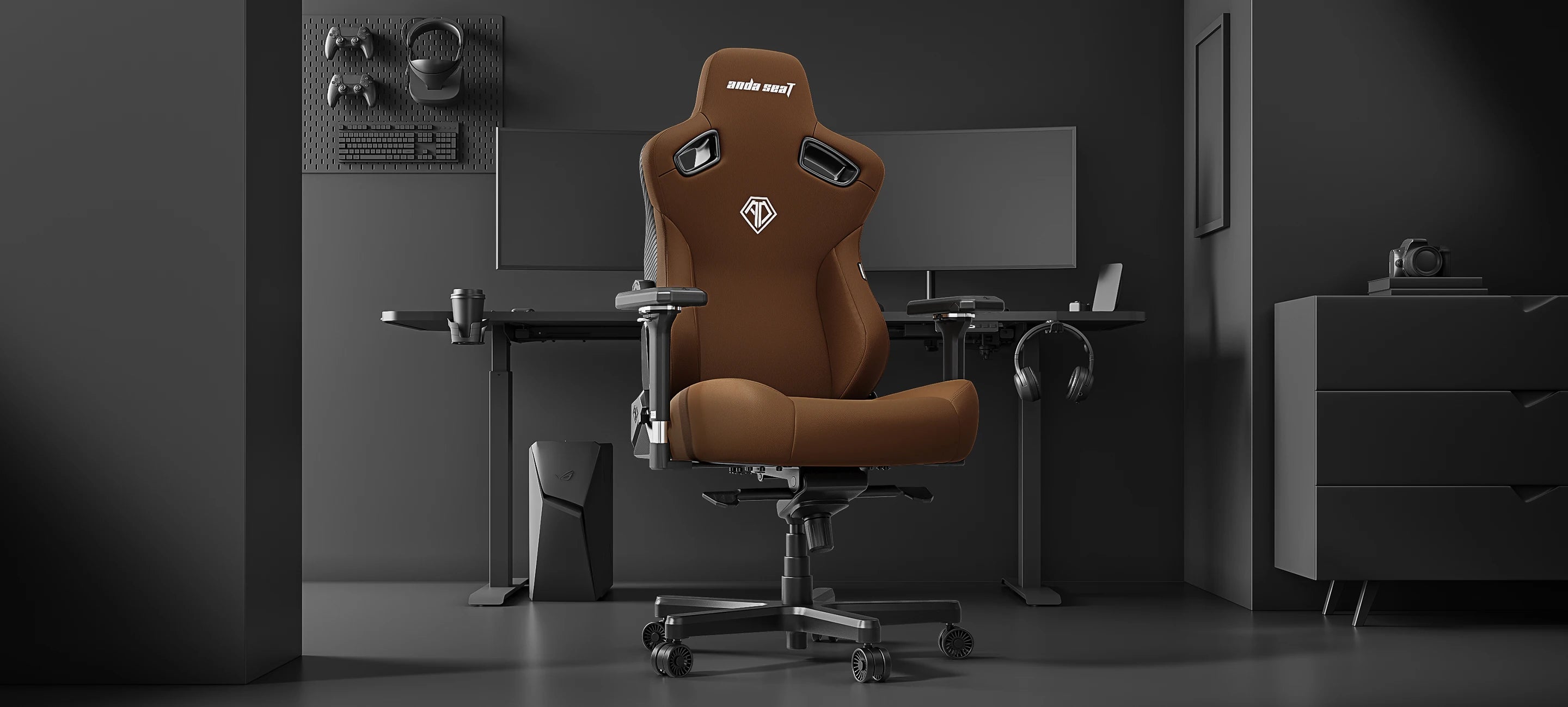 andaseat kaiser 3 bentley brown gaming chair