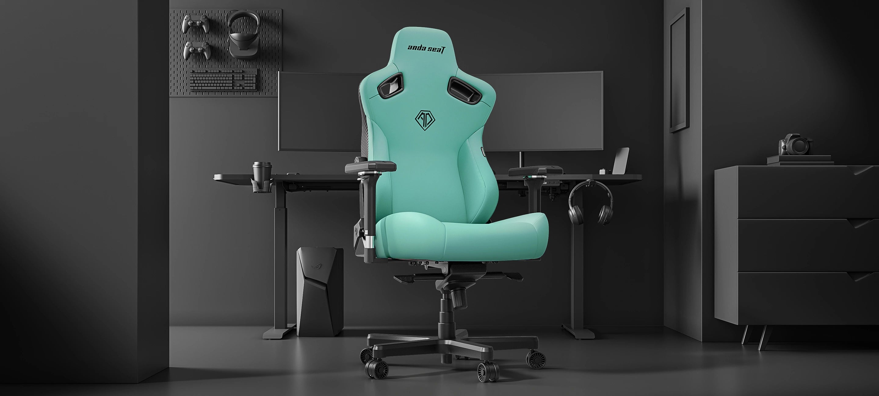 andaseat kaiser 3 robin egg blue gaming chair