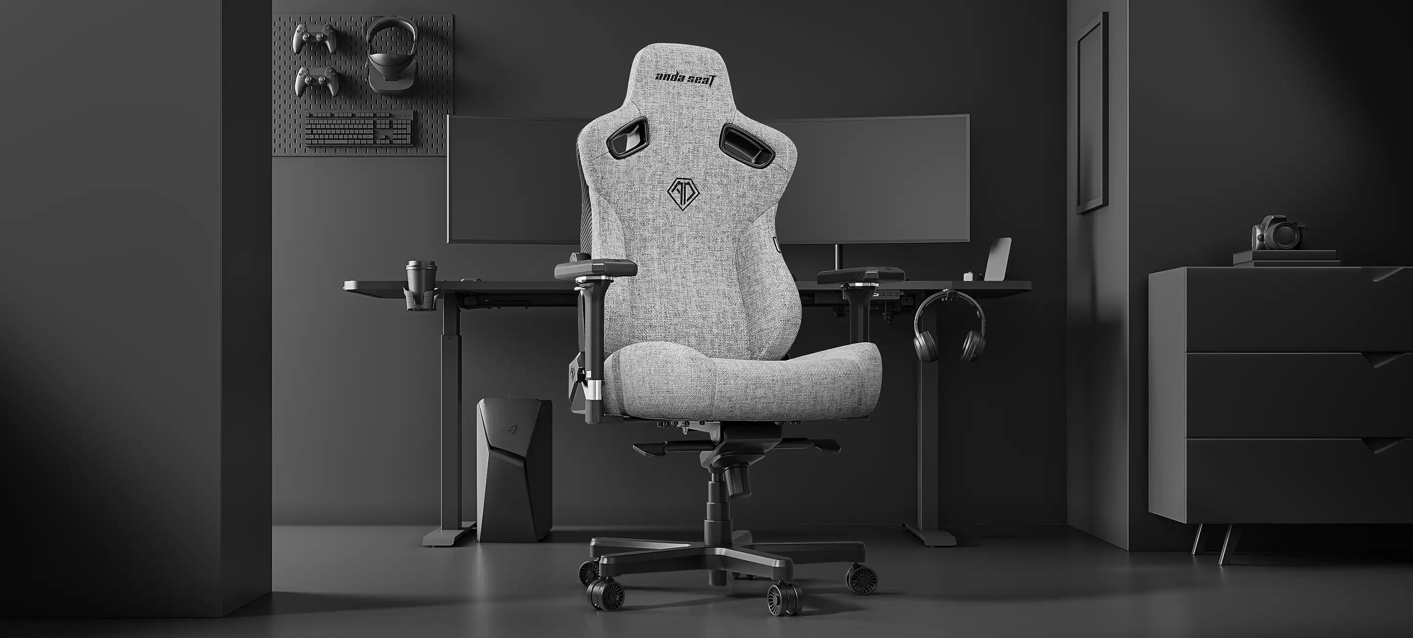 andaseat kaiser 3 ash gray gaming chair