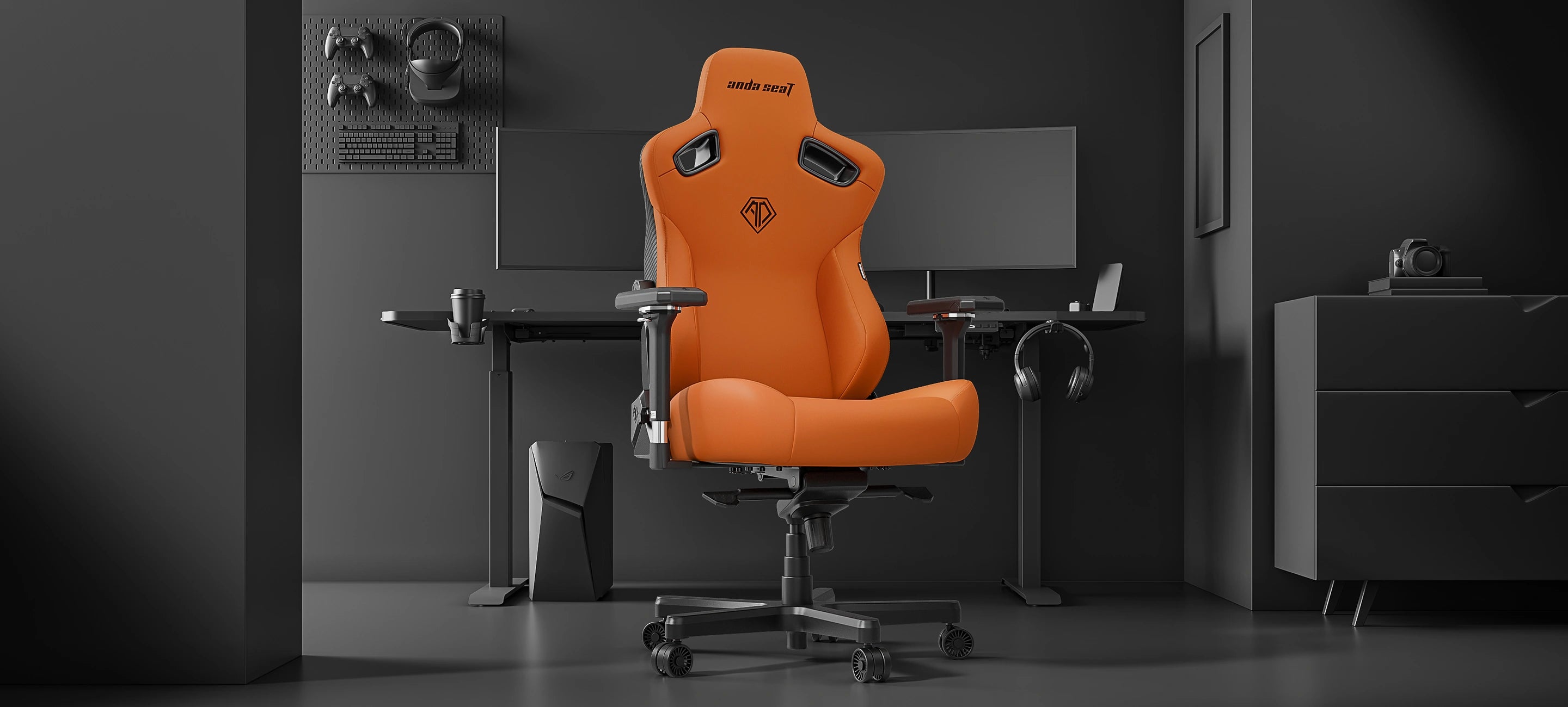 andaseat kaiser 3 blaze orange gaming chair