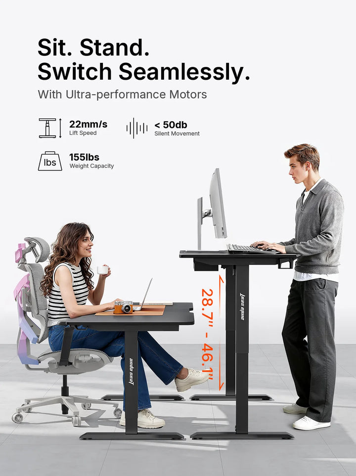AndaSeat Black Xtreme Series Ergonomic Standing Desk