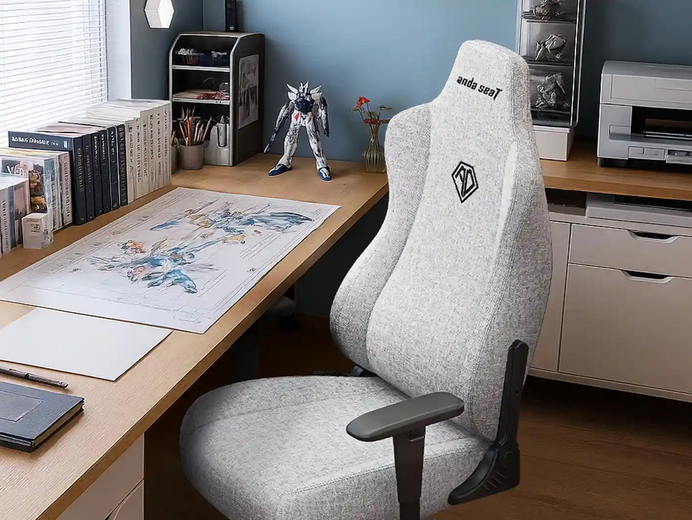 budget-friendly ergonomic office gaming chair setup for study/work