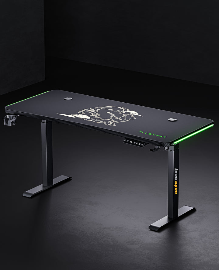 andaseat flyquest edition gaming desk front