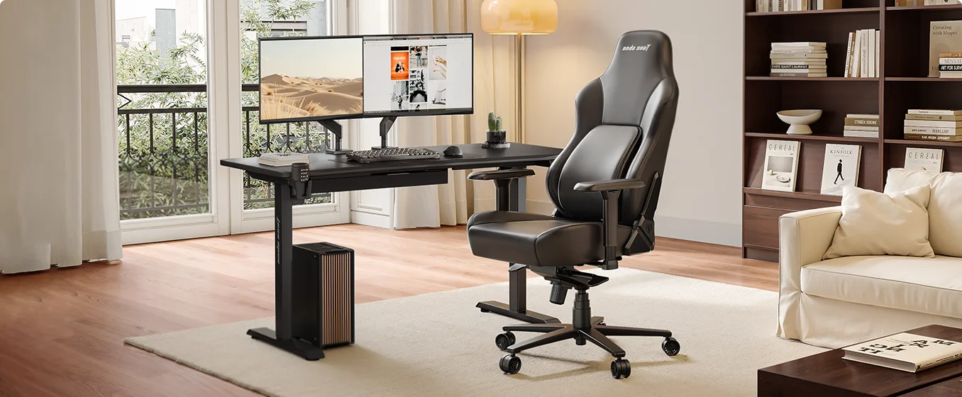 Phantom 4 Gaming Chair and Xtreme Standing Desk Bundle