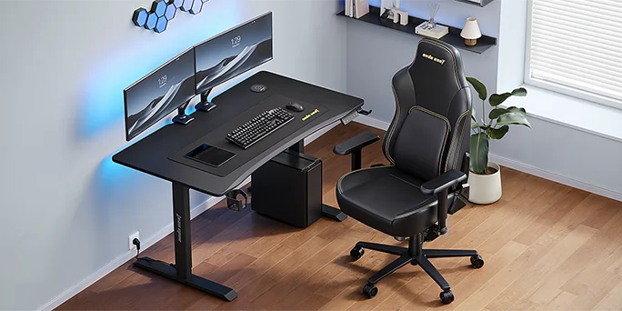 Phantom 4 Gaming Chair and Xtreme Standing Desk Bundle