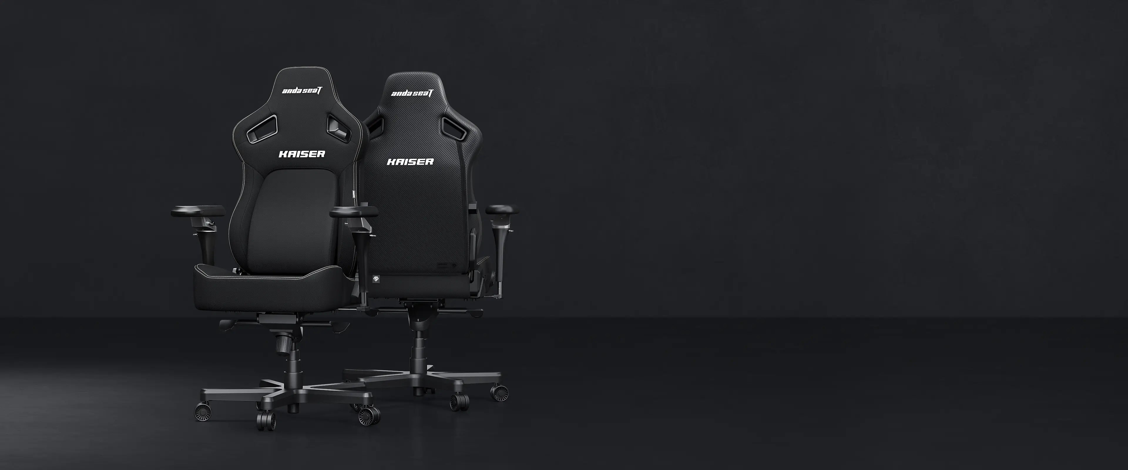 andaseat new kaiser 4 carbon black gaming chair
